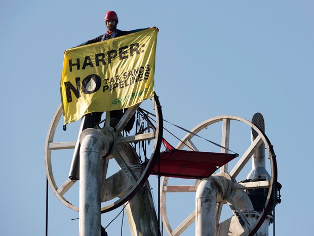 Without some $100-million that U.S. foundations have spent swaying us to their point of view, tar sands development and the shipment of tar sands oil would be far less contentious a public issue. Credit: The Canadian Press/Jonathan Hayward.